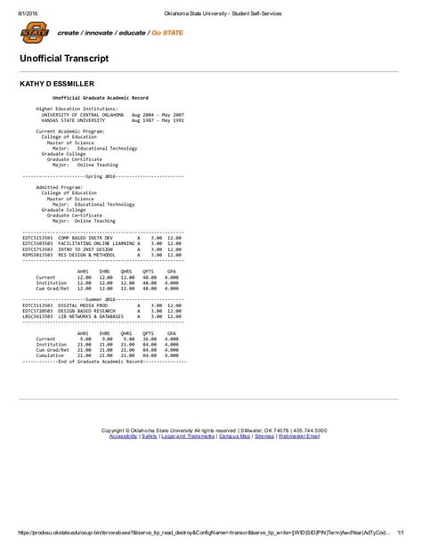 osu transcripts|ohio university unofficial transcript request.